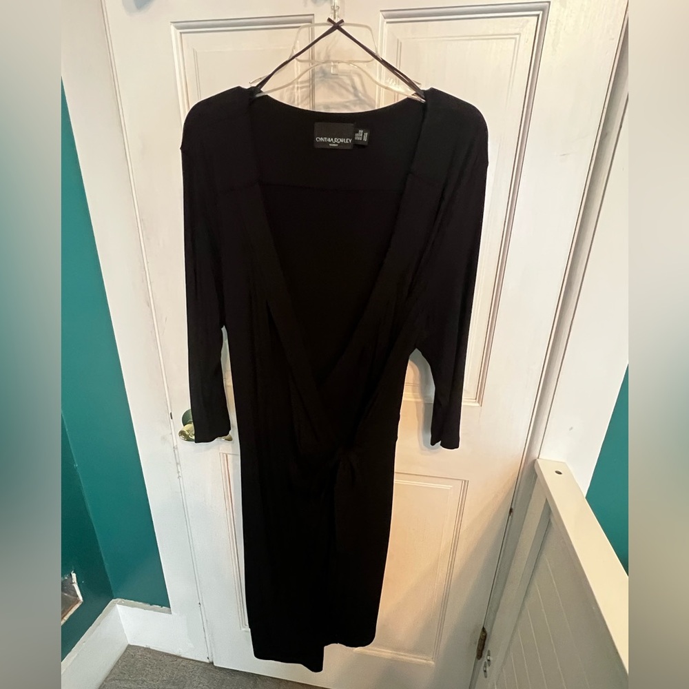 Cynthia Rowley Black wrap dress
